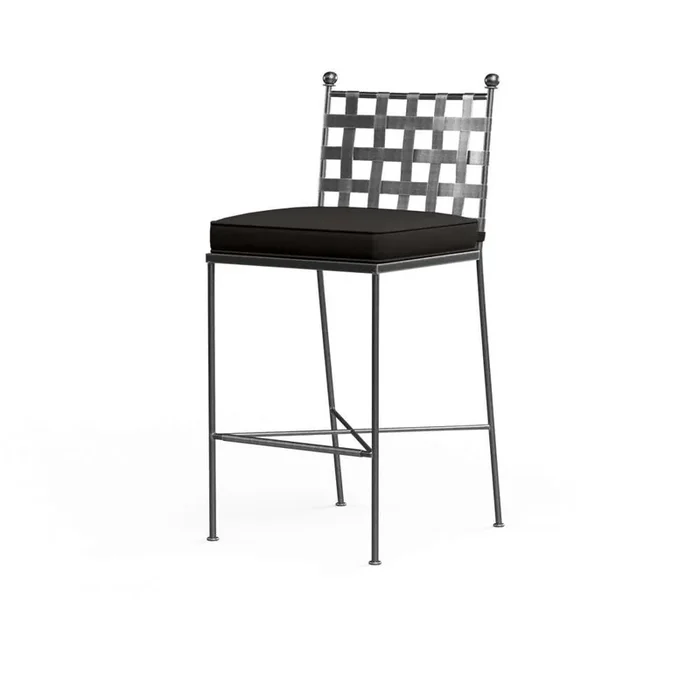 Sunset West – Provence Barstool in Spectrum Carbon w/ Self Welt – SW3201-7B-48085