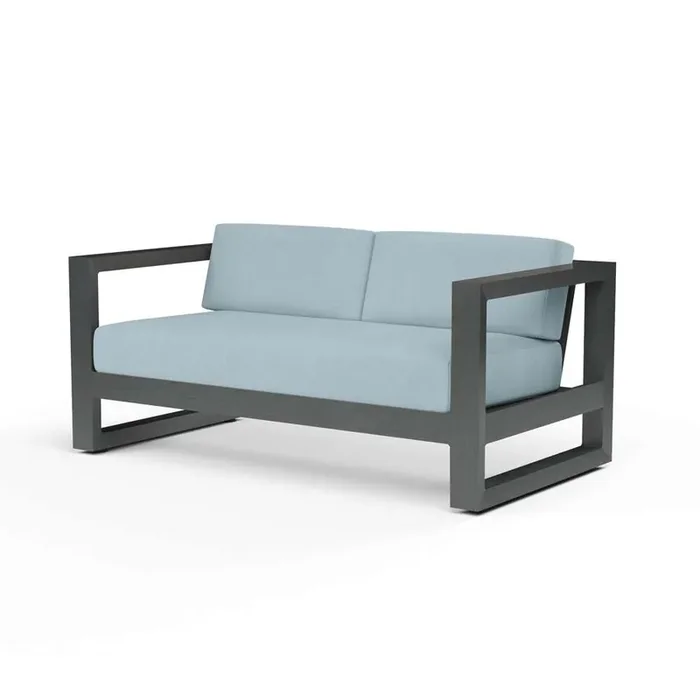Sunset West – Redondo Loveseat in Canvas Skyline, No Welt – SW3801-22-14091