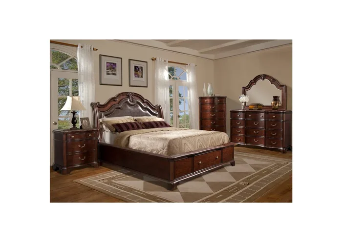 Tabasco Queen Storage 4 Piece Bedroom Set