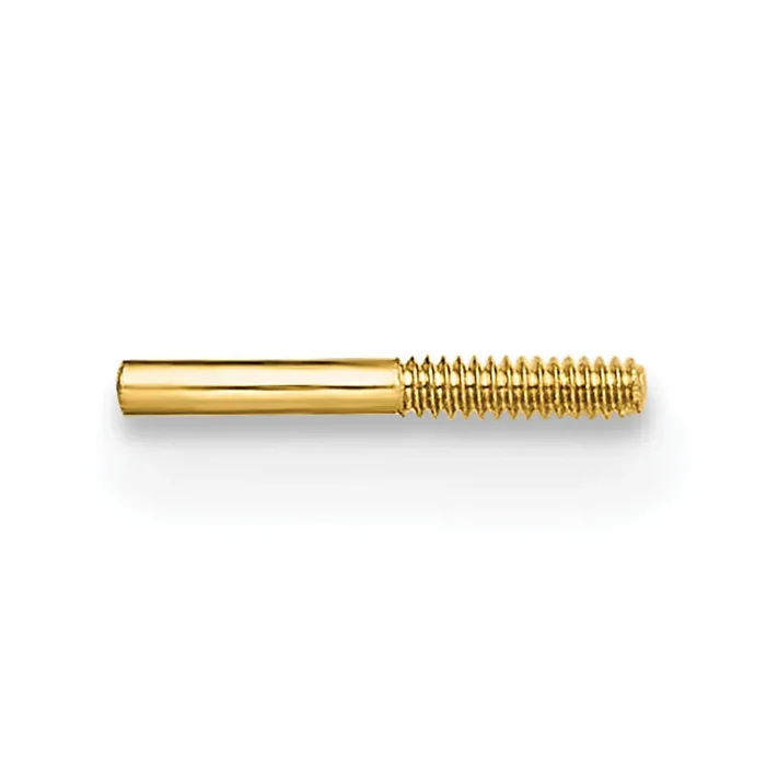 Threaded Earring Post 14k Yellow Gold YG668