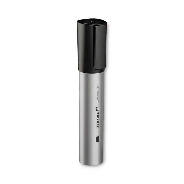 TRU RED™ Xl Permanent Marker, Extra-Broad Chisel Tip, Black