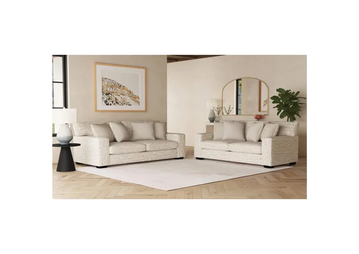 Tully Sofa In Galactic Parchment With 4 Pillows