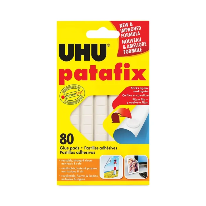 UHU® Tac Adhesive Putty, Removable and Reusable, 2.1 oz, 80/Pack