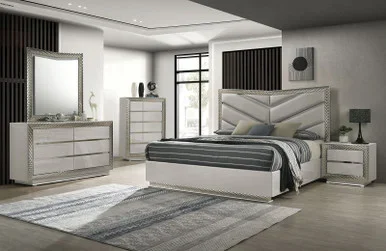 VENTNOR 5 Pc. Queen Bedroom Set w/ 2NS / FM7251GY-Q-5PC-2NS