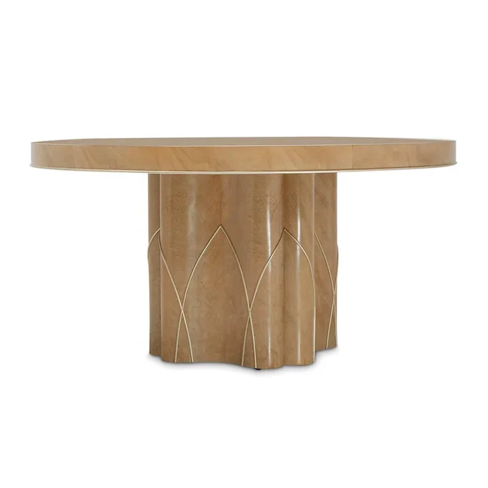 Villa Cherie Round Dining Table in Caramel