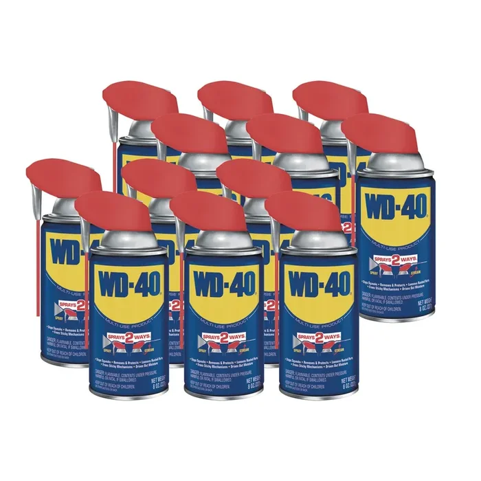 WD-40® Smart Straw Spray Lubricant, 8 oz Aerosol Can, 12/Carton
