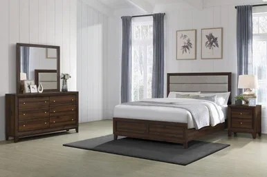 Welsley 4-piece California King Bedroom Set Walnut / CS-223441KW-S4
