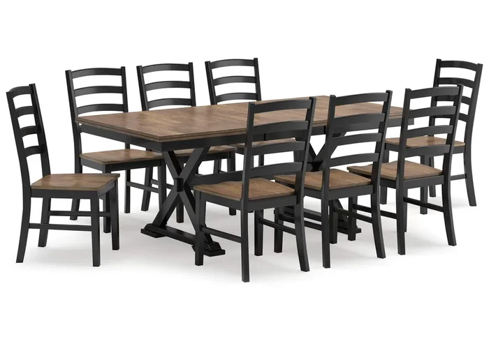 Wildenauer Extendable Dining Table and 8 Chairs