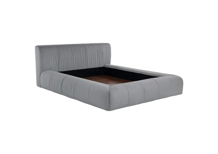 Wilshire Upholstered Queen Platform Bed Grey