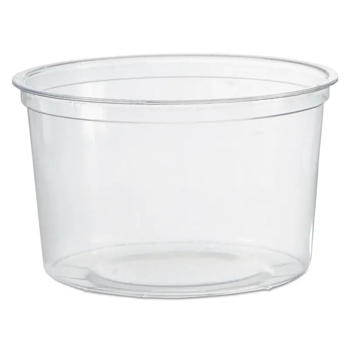 WNA Deli Containers, 16 oz, Clear, Plastic, 50/Pack, 10 Packs/Carton